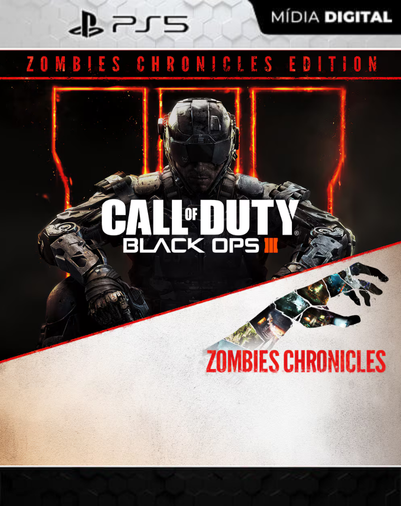 Call of Duty Black Ops 3 Edição Zombies Chronicles PS5 - Mídia Digital - FONTE DOS GAMES