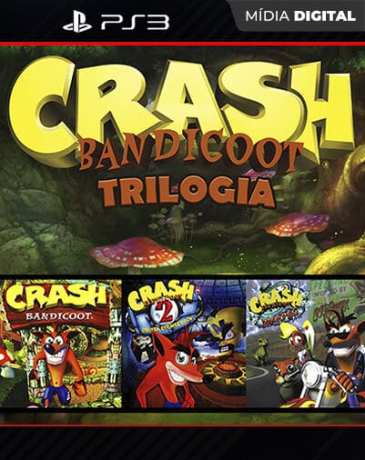 Crash 1, 2, 3 ( PS1 Classic ) Playstation 3 Mídia Digital
