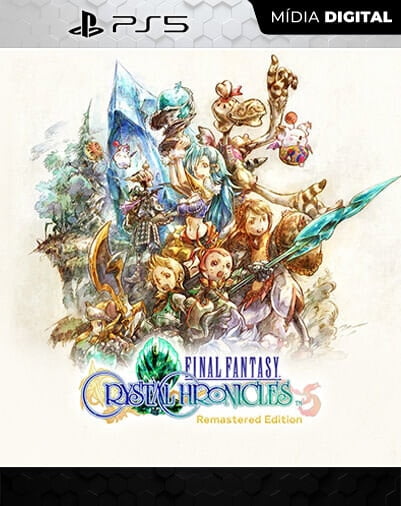 FINAL FANTASY CRYSTAL CHRONICLES Remastered Edition Playstation 5 Mídia Digital Licença VIP
