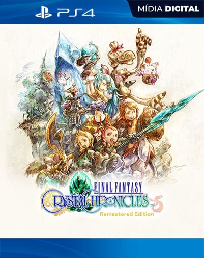 FINAL FANTASY CRYSTAL CHRONICLES Remastered Edition Playstation 4 Mídia Digital Licença VIP