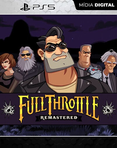Full Throttle Remastered Playstation 5 Mídia Digital Licença VIP