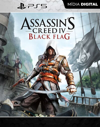 Assassin's Creed 4 Black Flag Playstation 5 Mídia Digital Licença VIP