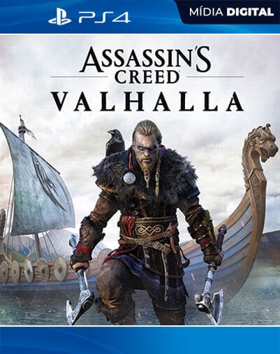 Assassins Creed Valhalla Playstation 4 Mídia Digital