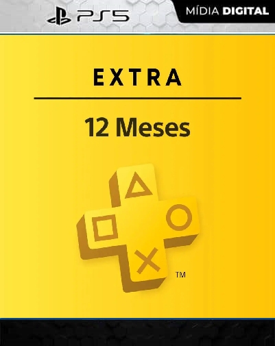 psn plus 12 meses ps5 mídia digital ( PSN PLUS EXTRA )