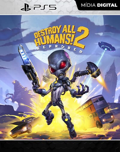 Destroy All Humans! 2 - Reprobed Playstation 5 Mídia Digital Licença VIP