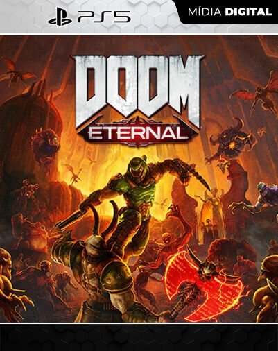 DOOM Eternal Playstation 5 Mídia Digital Licença VIP