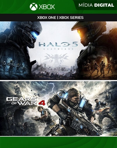 Pacote Gears of War 4 e Halo 5: Guardians - Xbox One / XS - Mídia Digital