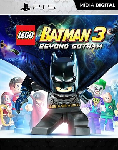 LEGO Batman 3 Beyond Gotham Playstation 5 Mídia Digital Licença VIP