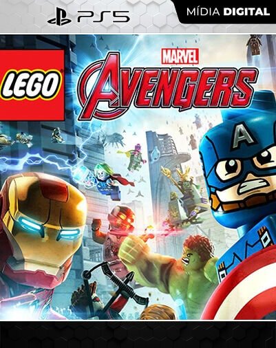 LEGO Marvel Vingadores Avengers Playstation 5 Mídia Digital Licença VIP