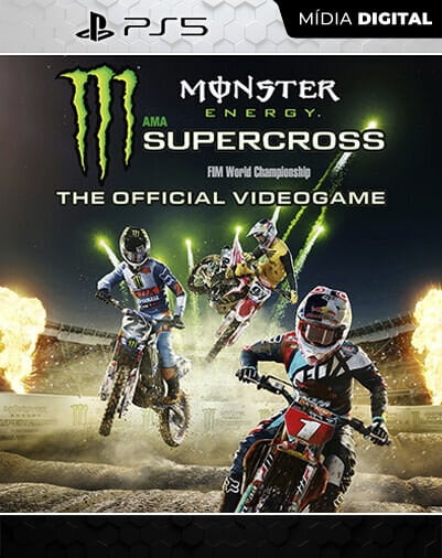 Monster Energy Supercross - The Official Videogame Playstation 5 Mídia Digital Licença VIP