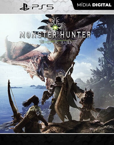 MONSTER HUNTER: WORLD Playstation 5 Mídia Digital Licença VIP