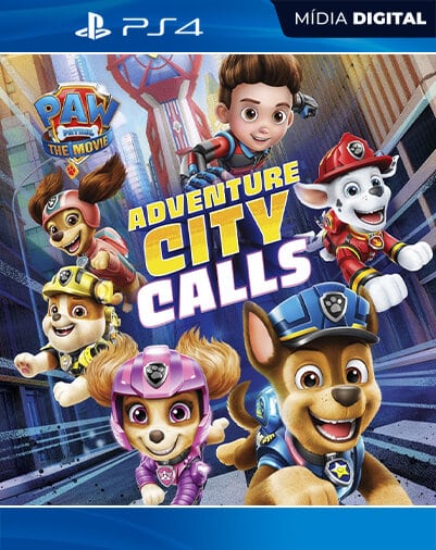 Patrulha Canina: O Filme A Cidade da Aventura está chamando Playstation 4 Mídia Digital