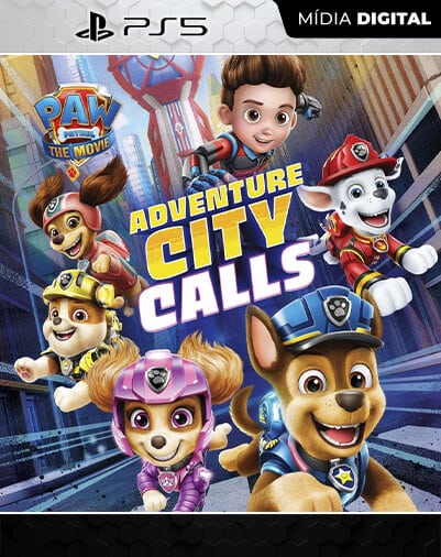 Patrulha Canina: O Filme A Cidade da Aventura está chamando Playstation 5 Mídia Digital