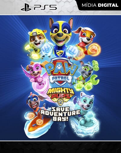 Patrulha Canina: Super Filhotes Salvam a Baía da Aventura Playstation 5 Mídia Digital