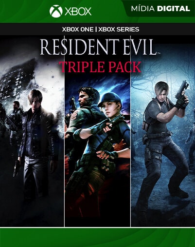 Resident Evil 4 5 6 Triple Pack - Xbox One / XS - Mídia Digital