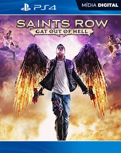Saints Row Gat Out of Hell Playstation 4 Mídia Digital Licença VIP