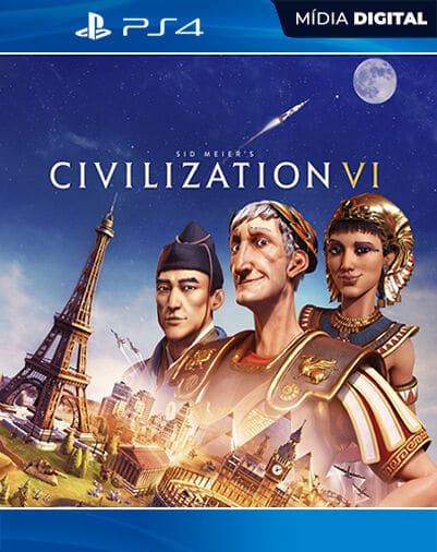 Sid Meier's Civilization VI Playstation 4 Mídia Digital Licença VIP