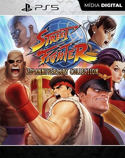 Street Fighter 30th Anniversary Collection Playstation 5 Mídia Digital Licença VIP