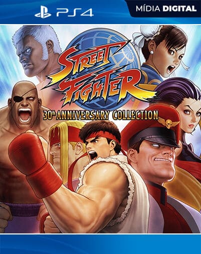 Street Fighter 30th Anniversary Collection Playstation 4 Mídia Digital Licença VIP