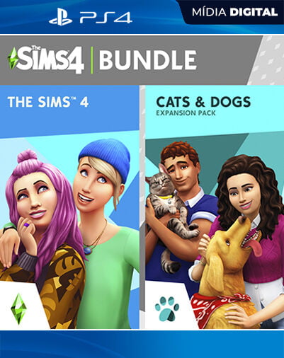 The Sims 4 + Gatos e Cães Playstation 4 Mídia Digital Licença VIP