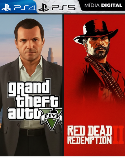 GTA V + Red Dead Redemption 2 PS4 – Combo Digital Oficial