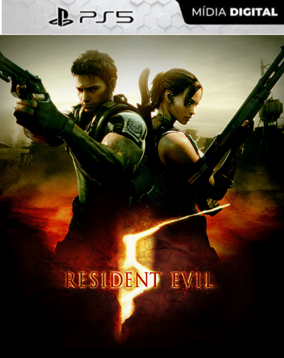 RESIDENT EVIL 5 PS5 PSN Mídia Digital, PSN Mídia Digital, Games PS5 digital