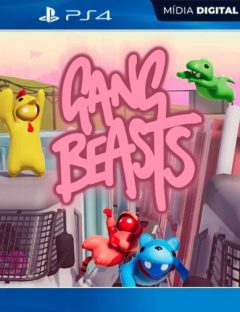 Gang Beasts PS4 download digital, jogo engraçado PS4, jogos multijogador PS4, luta engraçada PS4, mídia digital PS4