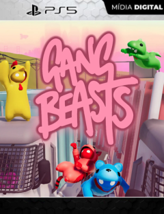 Gang Beasts PS5 download digital, jogo engraçado PS5, jogos multijogador PS5, jogos de luta PS5, mídia digital PS5